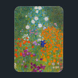 Gustav Klimt - Flower Garden Magnet<br><div class="desc">Flower Garden - Gustav Klimt in 1905-1907</div>