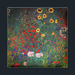 Gustav Klimt Flower Garden Magnet<br><div class="desc">Magnet featuring Gustav Klimt’s oil painting Farm Garden with Sunflowers (1907). A beautiful garden of sunflowers and exquisite blue,  red,  purple,  pink,  and white flowers. A great gift for fans of Art Nouveau and Austrian art.</div>