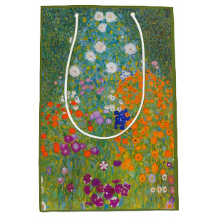 Gustav Klimt - Flower Garden Medium Gift Bag