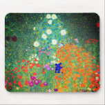 Gustav Klimt Flower Garden Mouse Mat<br><div class="desc">Mouse Pad featuring Gustav Klimt’s oil painting Flower Garden (1906). A beautiful garden of purple,  red,  white,  blue,  and orange flowers. A great gift for fans of Art Nouveau and Austrian art.</div>