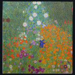 Gustav Klimt - Flower Garden Napkin<br><div class="desc">Flower Garden - Gustav Klimt in 1905-1907</div>