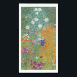 Gustav Klimt - Flower Garden Napkin<br><div class="desc">Flower Garden - Gustav Klimt in 1905-1907</div>