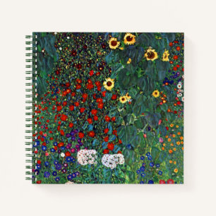 Gustav Klimt Flower Garden Notebook