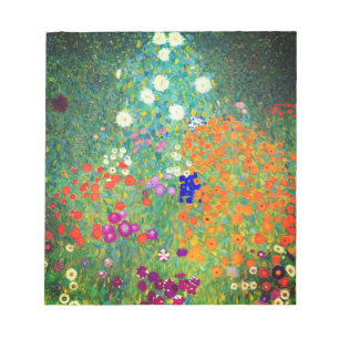 Gustav Klimt Flower Garden Notepad