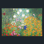 Gustav Klimt Flower Garden Placemat<br><div class="desc">Gustav Klimt Flower Garden placemat. Oil painting on canvas from 1907. Completed during his golden phase, Flower Garden is one of Klimt’s most famous landscape paintings. The summer colours burst forth in this work with a beautiful mix of orange, red, purple, blue, pink and white blossoms. A great gift for...</div>