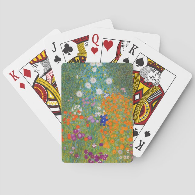 Gustav Klimt - Flower Garden Playing Cards (Back)