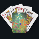 Gustav Klimt Flower Garden Playing Cards<br><div class="desc">Playing Cards featuring Gustav Klimt’s oil painting Flower Garden (1906). A beautiful garden of purple,  red,  white,  blue,  and orange flowers. A great gift for fans of Art Nouveau and Austrian art.</div>