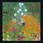 Gustav Klimt: Flower Garden Poster<br><div class="desc">A beautiful classic poster featuring a colourful flower garden,  painted by the Austrian symbolist painter Gustav Klimt.</div>