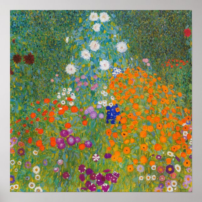 Gustav Klimt - Flower Garden Poster (Front)