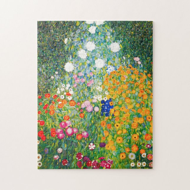 Gustav Klimt Flower Garden Puzzle (Vertical)