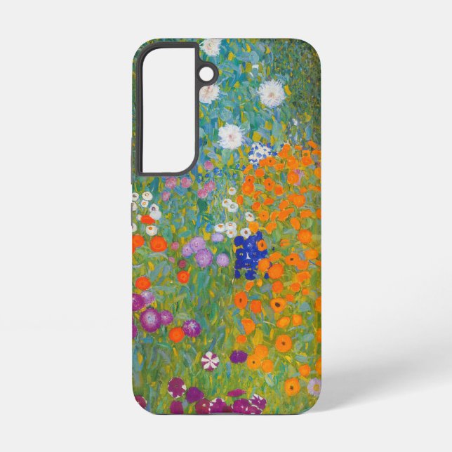Gustav Klimt - Flower Garden Samsung Galaxy S22 Case (Back)