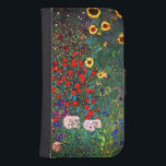 Gustav Klimt Flower Garden Samsung S4 Wallet Case<br><div class="desc">Samsung Galaxy Wallet Case featuring Gustav Klimt’s oil painting Farm Garden with Sunflowers (1907). A beautiful garden of sunflowers and exquisite blue,  red,  purple,  pink,  and white flowers. A great gift for fans of Art Nouveau and Austrian art.</div>