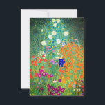 Gustav Klimt Flower Garden Save The Date<br><div class="desc">Card featuring Gustav Klimt’s oil painting Flower Garden (1906). A beautiful garden of purple,  red,  white,  blue,  and orange flowers. A great gift for fans of Art Nouveau and Austrian art.</div>