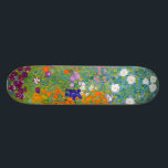 Gustav Klimt: Flower Garden Skateboard<br><div class="desc">A beautiful classic skateboard featuring a colourful flower garden,  painted by the Austrian symbolist painter Gustav Klimt.</div>