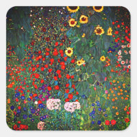 Gustav Klimt Flower Garden