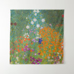 Gustav Klimt - Flower Garden Tapestry<br><div class="desc">Flower Garden - Gustav Klimt in 1905-1907</div>