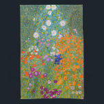 Gustav Klimt - Flower Garden Tea Towel<br><div class="desc">Flower Garden - Gustav Klimt in 1905-1907</div>