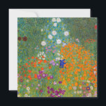 Gustav Klimt - Flower Garden Thank You Card<br><div class="desc">Flower Garden - Gustav Klimt in 1905-1907</div>