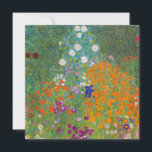 Gustav Klimt - Flower Garden Thank You Card<br><div class="desc">Flower Garden - Gustav Klimt in 1905-1907</div>