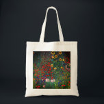 Gustav Klimt Flower Garden Tote Bag<br><div class="desc">Tote Bag featuring Gustav Klimt’s oil painting Farm Garden with Sunflowers (1907). A beautiful garden of sunflowers and exquisite blue,  red,  purple,  pink,  and white flowers. A great gift for fans of Art Nouveau and Austrian art.</div>
