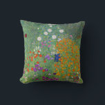 Gustav Klimt Flower Garden Vintage Art Nouveau Cushion<br><div class="desc">Gustav Klimt Flower Garden Vintage Art Nouveau Painting
1907 Fine Art Painting</div>