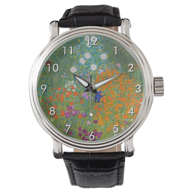 Gustav Klimt - Flower Garden Watch (Front)