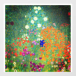 Gustav Klimt Flower Garden Window Cling<br><div class="desc">Window Cling featuring Gustav Klimt’s oil painting Flower Garden (1906). A beautiful garden of purple,  red,  white,  blue,  and orange flowers. A great gift for fans of Art Nouveau and Austrian art.</div>