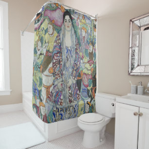 Gustav Klimt Friederike Maria Beer Portrait Art Shower Curtain