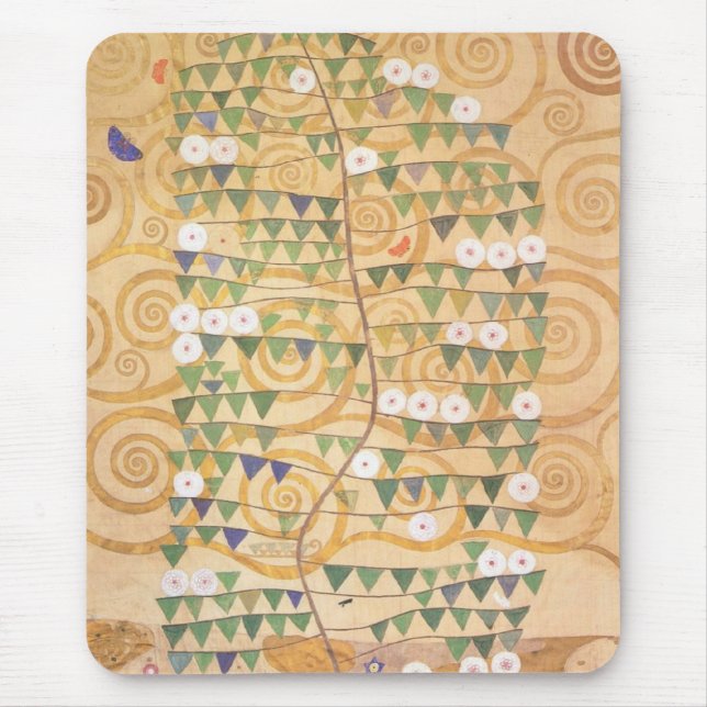 Gustav Klimt Frieze Tree of Life Mouse Pad (Front)