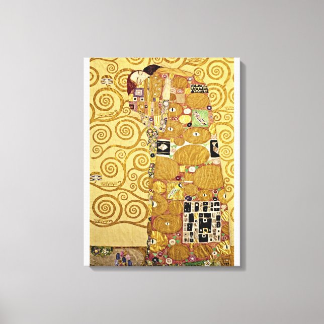 Gustav Klimt - Fulfilment Canvas Print (Front)