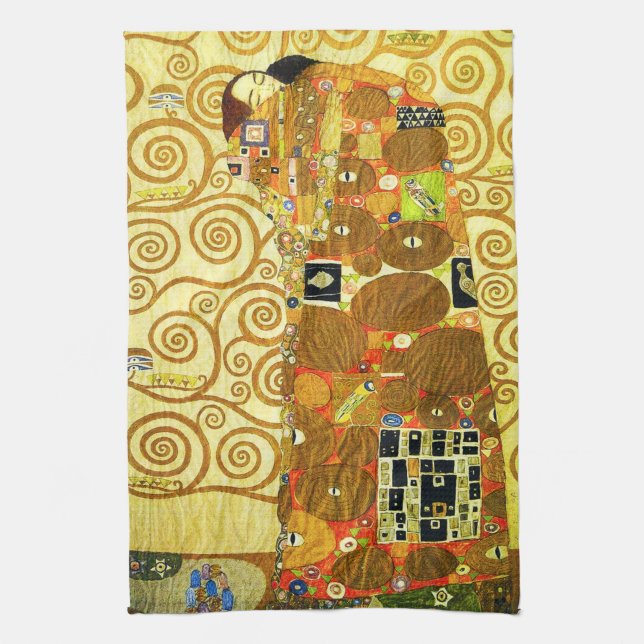 Gustav Klimt Fulfilment Kitchen Towel (Vertical)