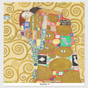 Gustav Klimt Fulfilment Nouveau Couple