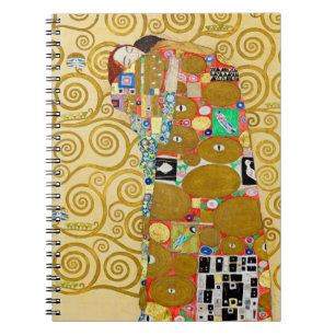 Gustav Klimt Fulfilment Nouveau Couple Notebook