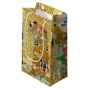 Gustav Klimt Fulfilment Nouveau Couple Small Gift Bag