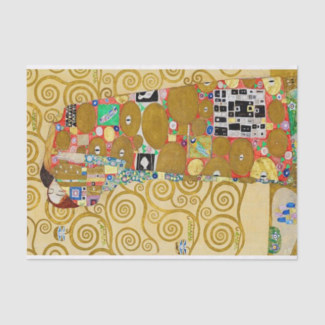 Gustav Klimt Fulfilment Nouveau Couple Tissue Paper (Front)