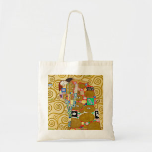 Gustav Klimt Fulfilment Nouveau Couple Tote Bag