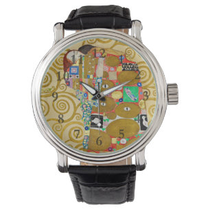 Gustav Klimt Fulfilment Nouveau Couple Watch