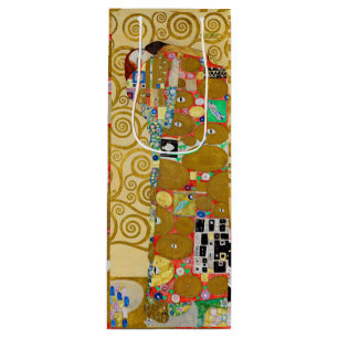 Gustav Klimt Fulfilment Nouveau Couple Wine Gift Bag