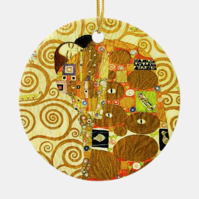Gustav Klimt Fulfilment Ornament (Front)