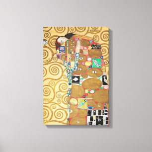 Gustav Klimt - Fulfilment, Stoclet Frieze Canvas Print