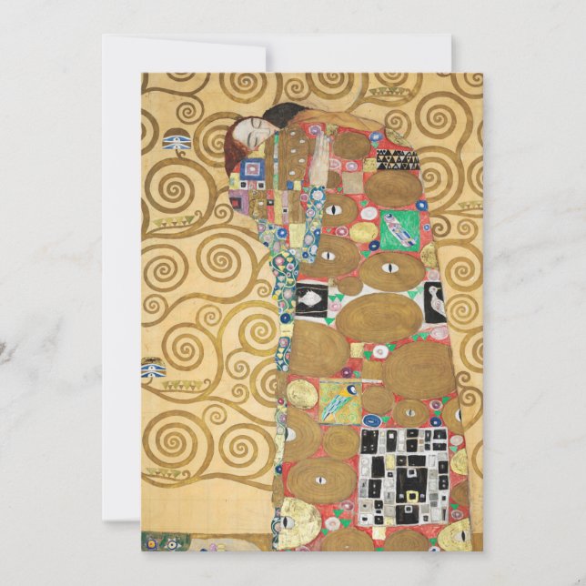 Gustav Klimt - Fulfilment, Stoclet Frieze Thank You Card (Front)