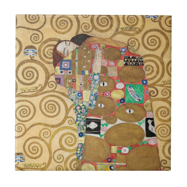 Gustav Klimt - Fulfilment, Stoclet Frieze Tile (Front)