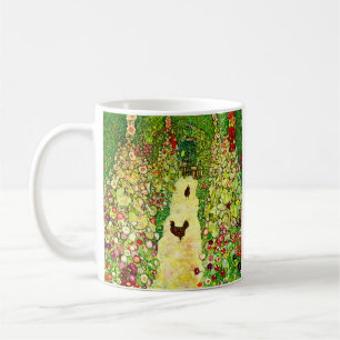 Gustav Klimt Garden with Chickens Coffee Mug