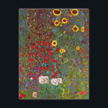Gustav Klimt Garden with Sunflowers Invitations<br><div class="desc">Gustav Klimt Farm Garden with Sunflowers invitations. Oil painting on canvas from 1905-06. Though Klimt is most recognised for his gold period that produced classic works like The Kiss and Portrait of Adele Bloch Bauer, the artist also produced some tremendously charming landscape works. Garden Farm with Sunflowers features a rich...</div>