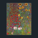 Gustav Klimt Garden with Sunflowers Invitations<br><div class="desc">Gustav Klimt Farm Garden with Sunflowers invitations. Oil painting on canvas from 1905-06. Though Klimt is most recognised for his gold period that produced classic works like The Kiss and Portrait of Adele Bloch Bauer, the artist also produced some tremendously charming landscape works. Garden Farm with Sunflowers features a rich...</div>