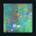 Gustav Klimt Garden with Sunflowers Magnet<br><div class="desc">Garden with Sunflowers painted by Gustav Klimt in 1907.</div>