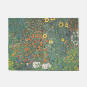 Gustav Klimt Garden With Sunflowers Original Doormat