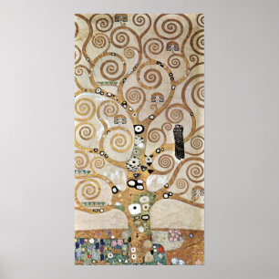 Gustav Klimt Golden Tree of Life with Bird Poster