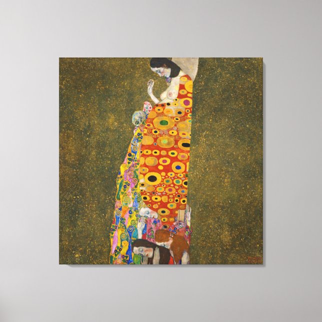 Gustav Klimt - Hope Canvas Print (Front)