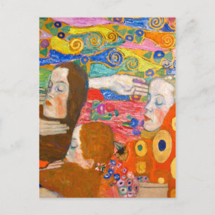 gustav klimt, hope ii postcard